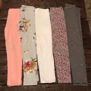 5 Pairs of Girls Leggings Size 6